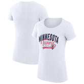 Minnesota Twins G-III 4Her by Carl Banks Women's Super-Slim Fit Lightweight Filigree Team T-Shirt - MLB T-shirts