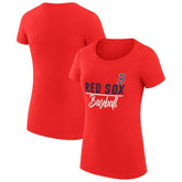 Boston Red Sox G-III 4Her by Carl Banks Women's Super-Slim Fit Lightweight Team Graphic T-Shirt - MLB T-shirts