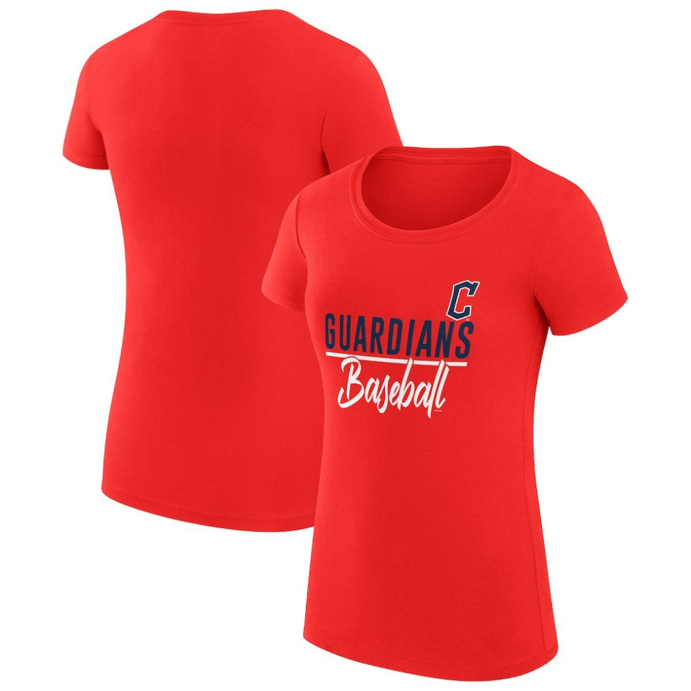 Cleveland Guardians G-III 4Her by Carl Banks Women's Super-Slim Fit Lightweight Team Graphic T-Shirt - MLB T-shirts