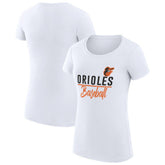 Baltimore Orioles G-III 4Her by Carl Banks Women's Super-Slim Fit Lightweight Team Graphic T-Shirt - MLB T-shirts