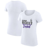 Colorado Rockies G-III 4Her by Carl Banks Women's Super-Slim Fit Lightweight Team Graphic T-Shirt - MLB T-shirts