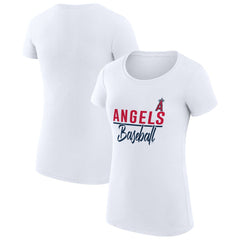 Los Angeles Angels G-III 4Her by Carl Banks Women's Super-Slim Fit Lightweight Team Graphic T-Shirt - MLB T-shirts