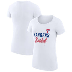 Texas Rangers G-III 4Her by Carl Banks Women's Super-Slim Fit Lightweight Team Graphic T-Shirt - MLB T-shirts