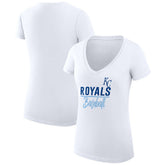 Kansas City Royals G-III 4Her by Carl Banks Women's Super-Slim Fit Lightweight Team Graphic V-Neck T-Shirt - MLB T-shirts