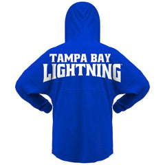 Tampa Bay Lightning Fanatics Women's Jersey Lace-Up V-Neck Long Sleeve Hoodie T-Shirt - NHL T-shirts