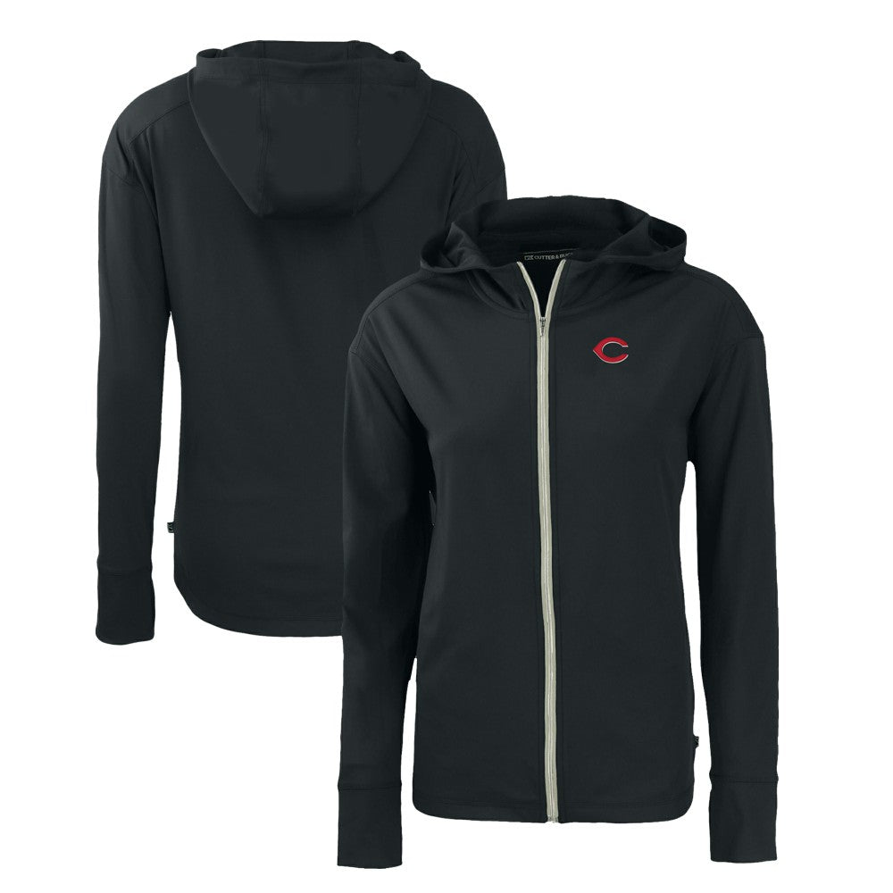 Cincinnati Reds Cutter & Buck Women's Daybreak Eco Recycled Full-Zip Hoodie - MLB Hoodies