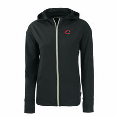 Cincinnati Reds Cutter & Buck Women's Daybreak Eco Recycled Full-Zip Hoodie - MLB Hoodies