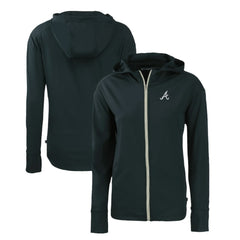 Atlanta Braves Cutter & Buck Women's Daybreak Eco Recycled Full-Zip Hoodie - MLB Hoodies