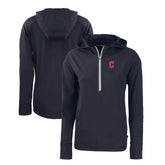 Cleveland Guardians Cutter & Buck Women's Daybreak Eco Recycled Half-Zip Hoodie - MLB Hoodies