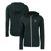 Milwaukee Brewers Cutter & Buck Women's Daybreak Eco Recycled Full-Zip Hoodie - MLB Hoodies