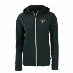 Milwaukee Brewers Cutter & Buck Women's Daybreak Eco Recycled Full-Zip Hoodie - MLB Hoodies