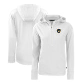 Milwaukee Brewers Cutter & Buck Women's Daybreak Eco Recycled Half-Zip Hoodie - MLB Hoodies