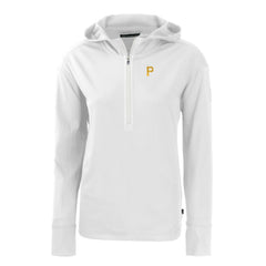 Pittsburgh Pirates Cutter & Buck Women's Daybreak Eco Recycled Half-Zip Hoodie - MLB Hoodies