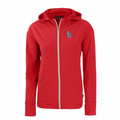 St. Louis Cardinals Cutter & Buck Women's Daybreak Eco Recycled Full-Zip Hoodie - MLB Hoodies