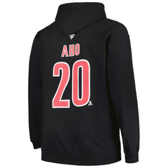 Sebastian Aho Carolina Hurricanes Profile Big & Tall Name & Number Pullover Hoodie - NHL Hoodies