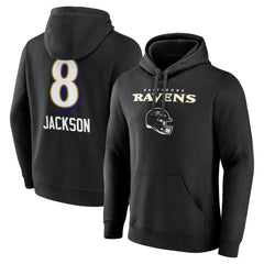 Baltimore Ravens Lamar Jackson Team Wordmark Pullover Hoodie | NFL Sale