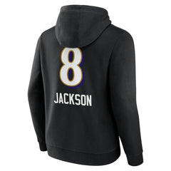Baltimore Ravens Lamar Jackson Team Wordmark Pullover Hoodie | NFL Sale
