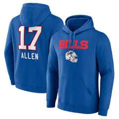 Buffalo Bills Josh Allen Team Wordmark Pullover Hoodie | NFL Sale