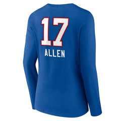 Buffalo Bills Josh Allen Women's Team Wordmark Long Sleeve V-Neck T-Shirt | NFL On sale