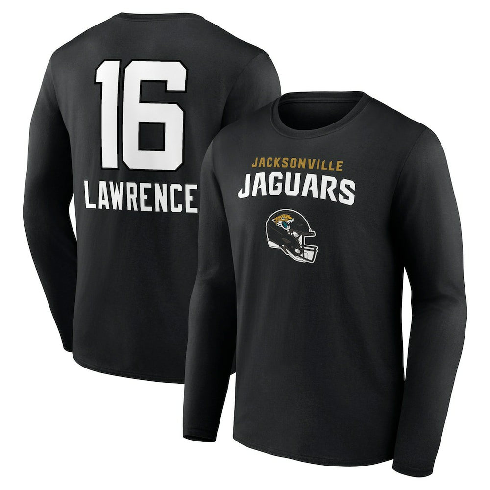 Jacksonville Jaguars Trevor Lawrence Team Wordmark Long Sleeve T-Shirt | NFL US