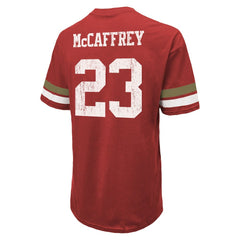 San Francisco 49ers Christian McCaffrey Majestic Threads Name & Number Oversized Fit T-Shirt | NFL On sale