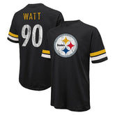 Pittsburgh Steelers T.J. Watt Majestic Threads Name & Number Oversize Fit T-Shirt | NFL On sale