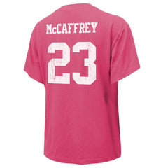 San Francisco 49ers Christian McCaffrey Majestic Threads Women's Name & Number T-Shirt | NFL Online