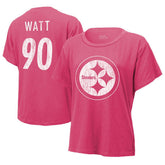 Pittsburgh Steelers T.J. Watt Majestic Threads Women's Name & Number T-Shirt | NFL US