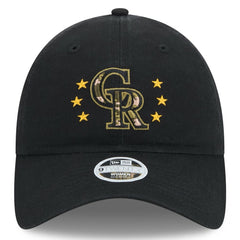 Colorado Rockies New Era Women's 2024 Armed Forces Day 9TWENTY Adjustable Hat - MLB Hats