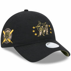 Miami Marlins New Era Women's 2024 Armed Forces Day 9TWENTY Adjustable Hat - MLB Hats