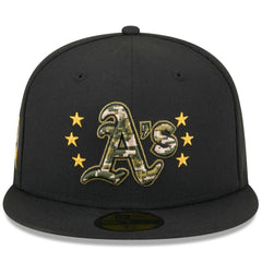 Athletics New Era 2024 Armed Forces Day On-Field 59FIFTY Fitted Hat - MLB Hats