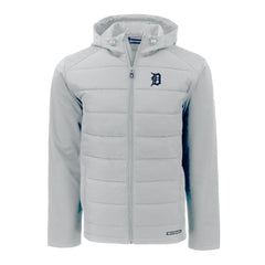 Detroit Tigers Cutter & Buck Evoke Hybrid Eco Softshell Recycled Full-Zip Hoodie - MLB Hoodies