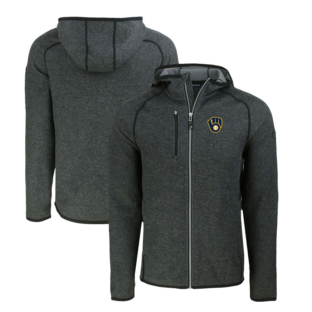 Milwaukee Brewers Cutter & Buck Mainsail Full-Zip Hooded Jacket - MLB Jackets