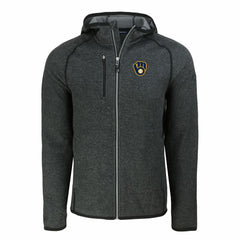 Milwaukee Brewers Cutter & Buck Mainsail Full-Zip Hooded Jacket - MLB Jackets