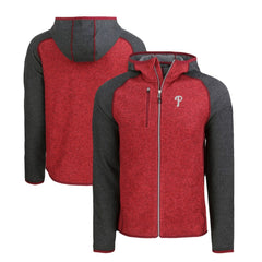 Philadelphia Phillies Cutter & Buck Mainsail Full-Zip Hooded Jacket - MLB Jackets