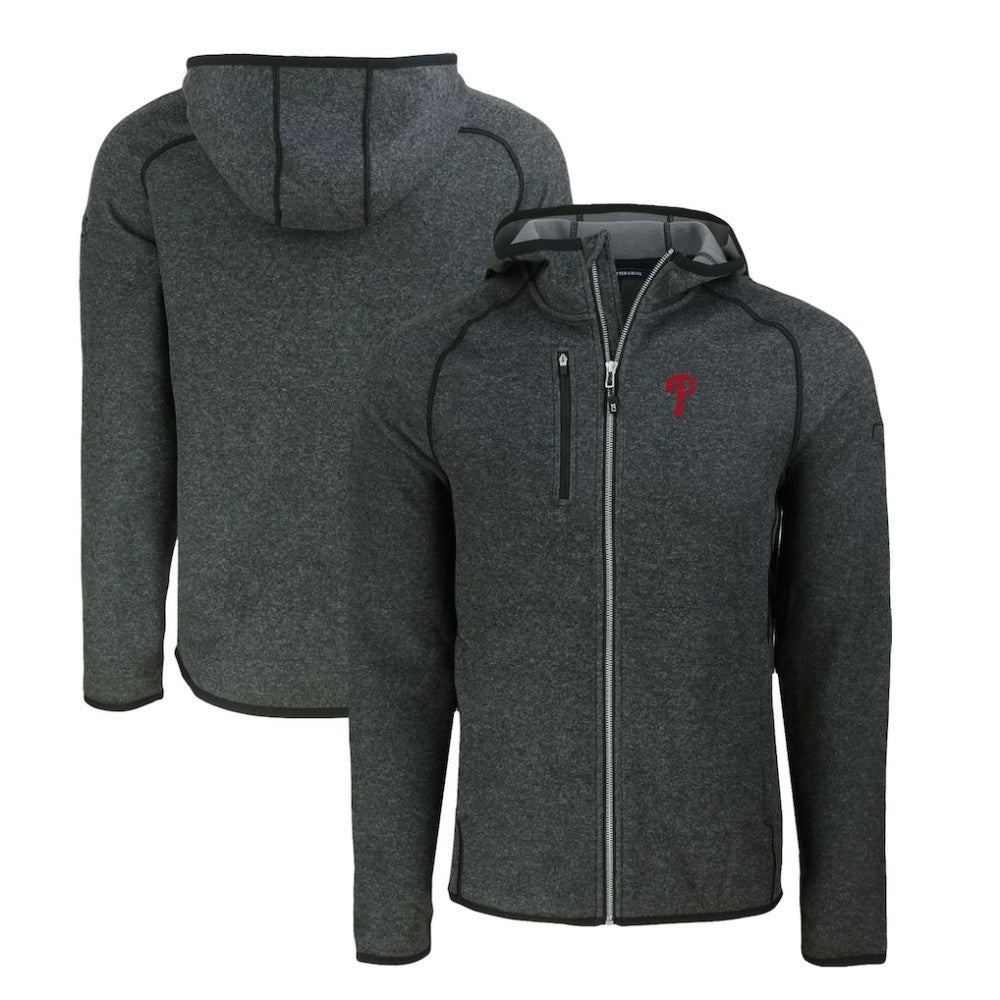 Philadelphia Phillies Cutter & Buck Mainsail Full-Zip Hooded Jacket - MLB Jackets