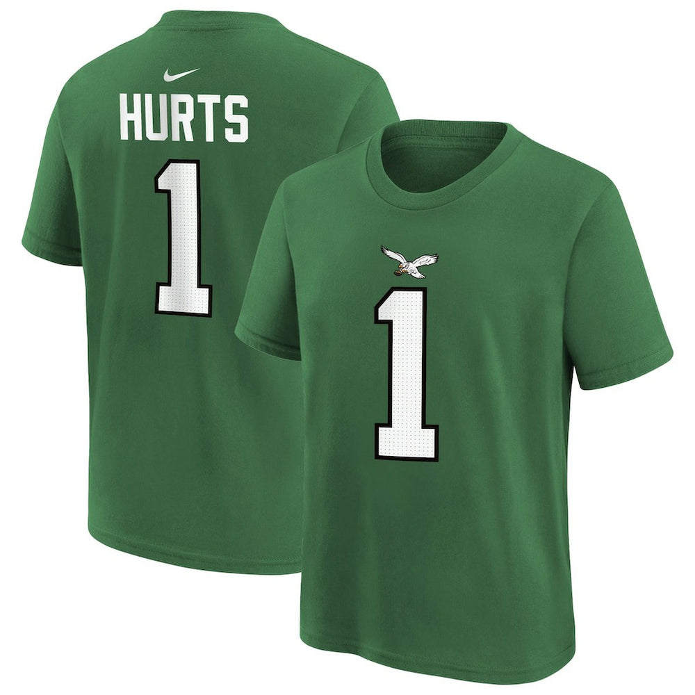 Philadelphia Eagles Jalen Hurts Preschool Player Name & Number T-Shirt | NFL US
