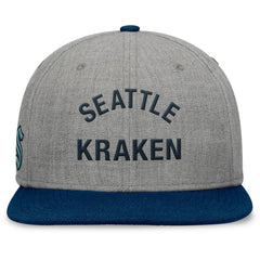 Seattle Kraken Fanatics Elements Flat Brim Leather Strapback Hat - NHL Hats