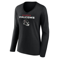 Atlanta Falcons Bijan Robinson Women's Team Wordmark Name & Number Long Sleeve V-Neck T-Shirt | NFL New
