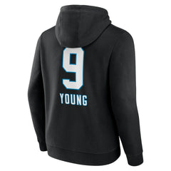 Carolina Panthers Bryce Young Team Wordmark Name & Number Pullover Hoodie | NFL Outlet