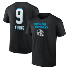 Carolina Panthers Bryce Young Team Wordmark Name & Number T-Shirt | NFL Near me