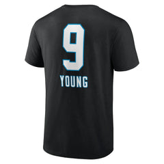 Carolina Panthers Bryce Young Team Wordmark Name & Number T-Shirt | NFL Near me