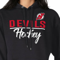 New Jersey Devils G-III 4Her by Carl Banks Women's Team Sport Tri-Blend Fleece Hoodie - NHL Jerseys