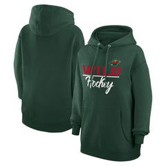 Minnesota Wild G-III 4Her by Carl Banks Women's Team Sport Tri-Blend Fleece Hoodie - NHL Hoodies