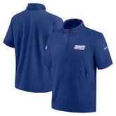 New York Giants 2024 Sideline Coach Short Sleeve Half-Zip Hoodie Jacket | NFL Near me