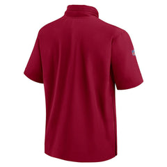 Washington Commanders 2024 Sideline Coach Short Sleeve Half-Zip Hoodie Jacket | NFL Discount