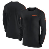 Cincinnati Bengals Sideline Coach UV Performance Long Sleeve T-Shirt | NFL Sale
