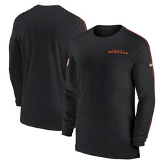 Cincinnati Bengals Sideline Coach UV Performance Long Sleeve T-Shirt | NFL Sale