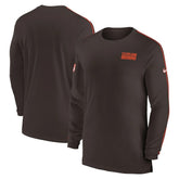 Cleveland Browns Sideline Coach UV Performance Long Sleeve T-Shirt | NFL Sale