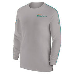 Miami Dolphins Sideline Coach UV Performance Long Sleeve T-Shirt | NFL Outlet